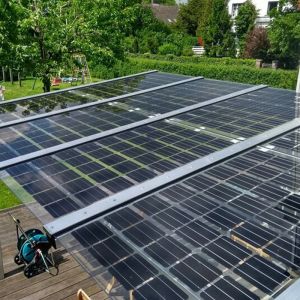 Mono BIPV Solar Panels 250watt 310w Bifacial Glass Home Roof PV Module