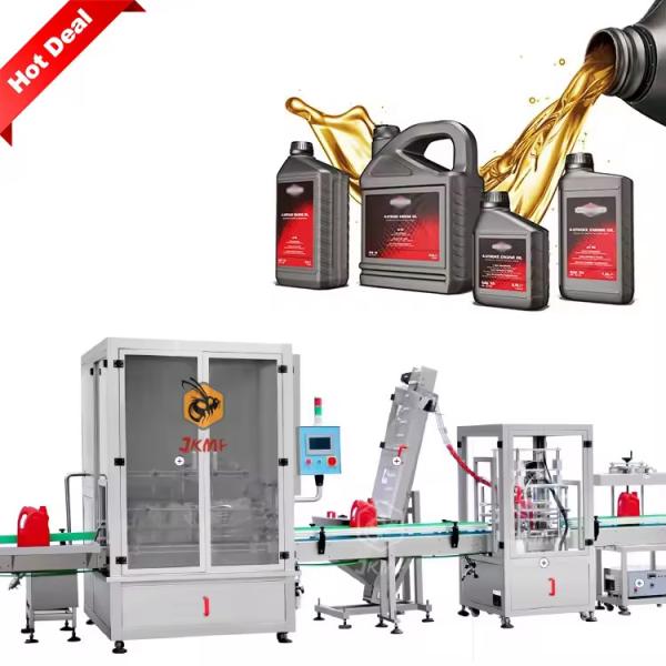 Quality High Speed Automatic 1L 3L 5L Engine Motor Oil Bottle Filling Machine Car Lubricant Oil Bottle Filling Packing Machine wholesale