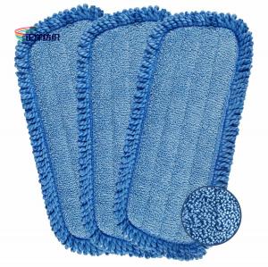 China 7X17 Dry Cleaning Mop Blue Fringes Thick Dry Dust Mop Head on sale