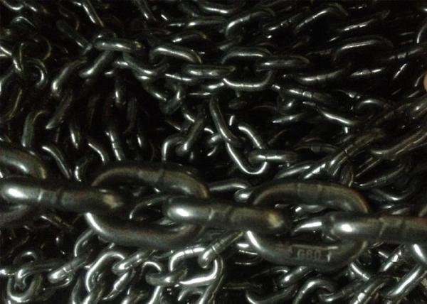 Quality Maximum 32mm G80 Lifting Chain , Polishing And Black Blackened Lifting Chains wholesale