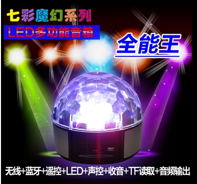 Crystal Magic Ball LED Light with Bluetooth Speaker & Remote Controller