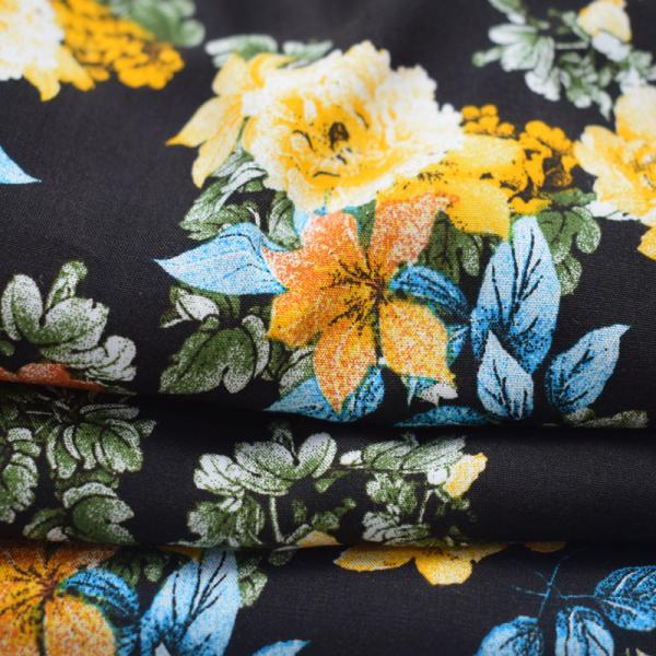 Breathable Lady Children Dress Sustainable Viscose Challis Fabric