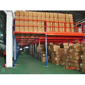 Long Span Pallet Rack Mezzanine Catwalk Systems With Adjustable Steel Decking