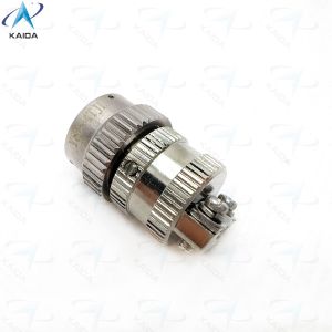 Cheap Circular Electrical Connector Plug with Straight Clamp Back Shell Electroless Nickel Connector Shell.Y8D Series.Y8D-4TJL for sale