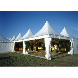 4M * 4M Pagoda Shape Event Tent With 80-100km/h With Wooden Floor