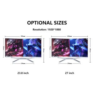 24" Curved AIO Gaming PC Intel Core i7 DDR4 SSD Dedicated Card
