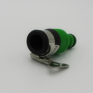 Quick Adaptor Plastic Tap Connector 19.4mm with Stainless Steel Clamp