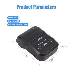 POS 58mm Thermal Printer Portable Mini Mobile Bluetooth Thermal Printer