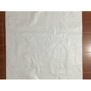 White Woven Polypropylene Sacks Single Fold Bottom And Anti Slip Surface 50 Kg
