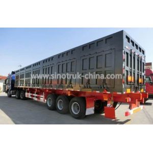 Cheap Safety Heavy Duty Semi Trailers / Van Semi Trailer With Telescopic Type Landing Gear for sale