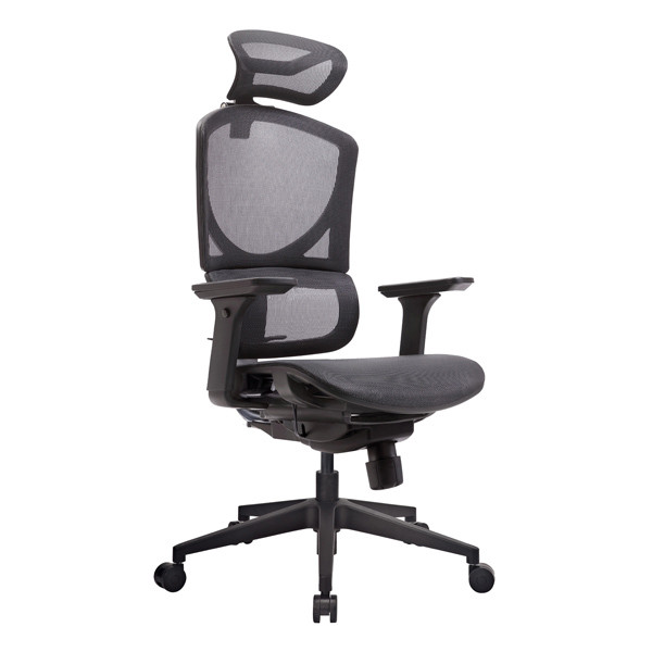 Quality 3D Headrest Leisure Computer Chair Double Back Support Swivel Ergonomic Black Mesh Office Chairs wholesale
