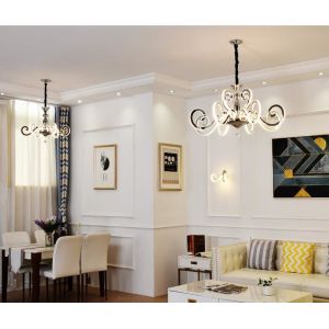 Modern Dimmable Acrylic chandeliers pendant lights with remote controller for