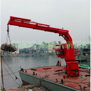 Offshore 5t 20M Hydraulic Folding Boom Crane