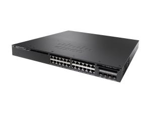 Cheap WS-C3650-24PD-E Catalyst 3650 Switch Cisco Catalyst 3650 24 Port Data 4x1G Uplink LAN Base for sale
