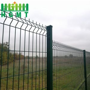 Garden Security Perimeter Bending 3d Curved Wire Mesh Fence Easy Installation