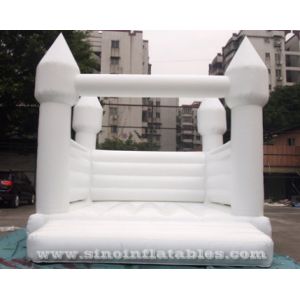 13'X13' Adults All White Wedding Bounce House With EN14960 Certified For Wedding