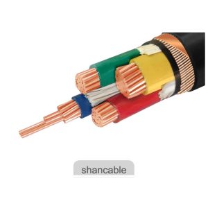 China Customized PVC Insulated Cables 600 / 1000V Rated Voltage With Three Half Core on sale