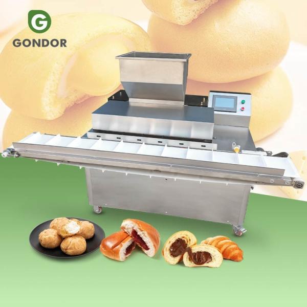 Quality New Automatic Cream Eclair Fill Machine Stainless Steel for Filling Bakery Roll Chocolate Croissant Toast Bread Toast wholesale
