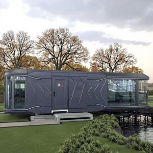 Novel Mobile Homes In Capsule Design Fast-construction Steel Frame With