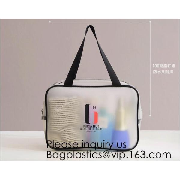 Travel Transparent Pvc Toilet Cosmetic Bag Clear Make Up Pouch,Waterproof Custom