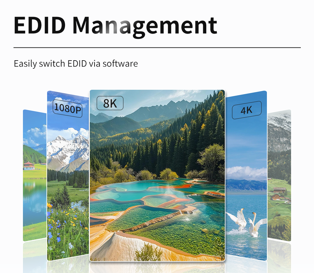 4K60 Video Wall Controller with 16 Window Seamless Switching and 4X4 Segmentation for Multi-Screen Display