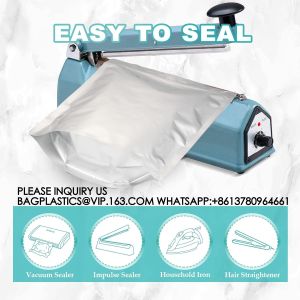 Mylar Bags For Food Storage With Oxygen Absorbers & Labels, 10 Mil Thick 3 Sizes