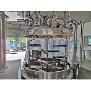 1 Ton Double Cylinder Vacuum Emulsifier Mixer Machine Hydraulic Lift