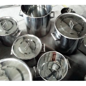 316L Stainless Steel Milking Machine Bucket Drum 5L Capacity Mirror Polish
