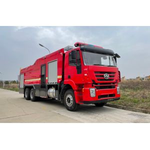 6x4 10 Wheeled Large Fire Engine Vehicle 290hp 10 Ton With Double Cabin