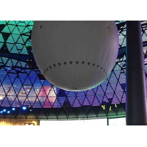 Customized 6.5m 21ft Aerial Show Helium Filled Balloon With White Or RGB Light