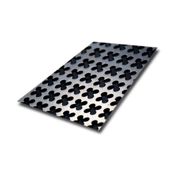 Quality Customized Perforated Stainless Steel Sheet With Cloverleaf Pattern wholesale