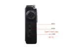 Display Handheld Bluetooth Radio 108MHZ Bluetooth Clock Radio With Folding