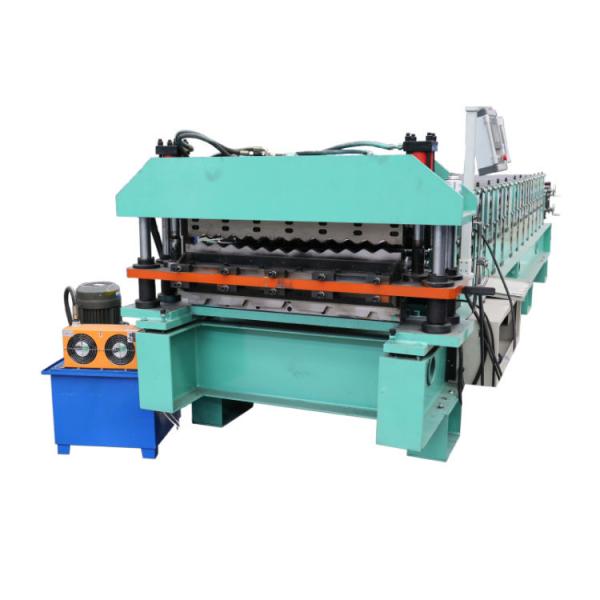 Metal Galvanized Double Deck Roll Forming Machine For Ibr Rib Corrugated Roof