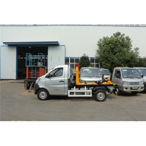 Hook Lift Dumpster Waste Removal Trucks 2 Ton Chang'An 2 Cbm With Roll On Off