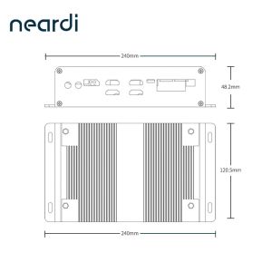 64GB EMMC NPU 6 TOPS Rugged Embedded PC Industrial Fanless Systems