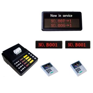 Hospital 4 Service Push Button Queue Wireless Calling System