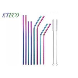 Tumblers Stainless Steel Drinking Straws FDA Approved Elegant Appearance