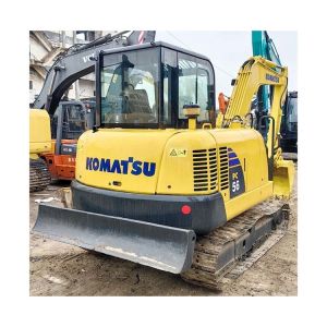 Cheap 5 Ton Mini Komatsu Digger PC56 Excavator Original Hydraulic Cylinder and Cummins Engine for sale