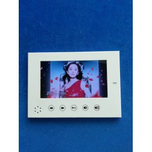 Promotional Paper Video Greeting Card White Blank Card Digital Display