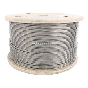 Non-coated 1/8" 3/16" Steel Core Wire Rope 7x7/ 1x19 / 7x19 T316 Stainless