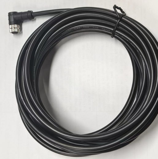 M12 Male / Female Aviation Socket 3/4/5/6/8/12/17-Core Pinhole Connector With Molded Rubber Core