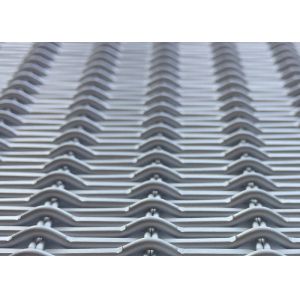 Aluminum Crimped 3.3mm Decorative Woven Wire Mesh Anodizing