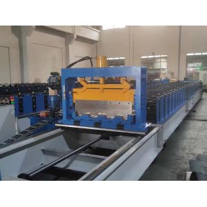 Composite Deck Floor Roll Forming Machine 0.8mm-1.5mm 2" Inches With Embossing