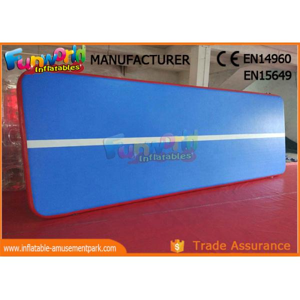 0.9mm PVC Tarpaulin Jumping Inflatable Gym Airtrick Mat / Blow Up Tumbling Mat