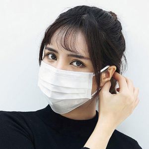 Breathable Non Woven Face Mask White Blue Pink Customized Color And Size