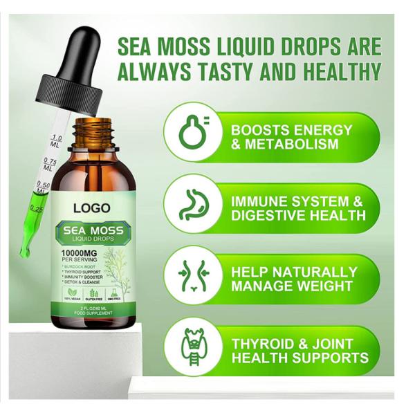 Seamoss drop Ultra-Strength Bladderwrack Immunity Booster, Support Skin, and Joint Health