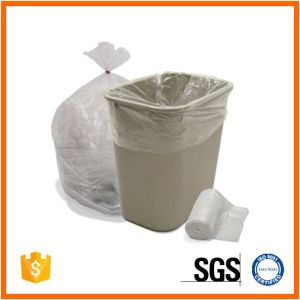 Extra Strong HDPE Recyclable Garbage Bags Custom Printed Black Color