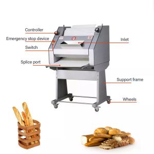 ISO 1200Pcs/H Baguette Moulding Machine Bread Dough Rolling Machine