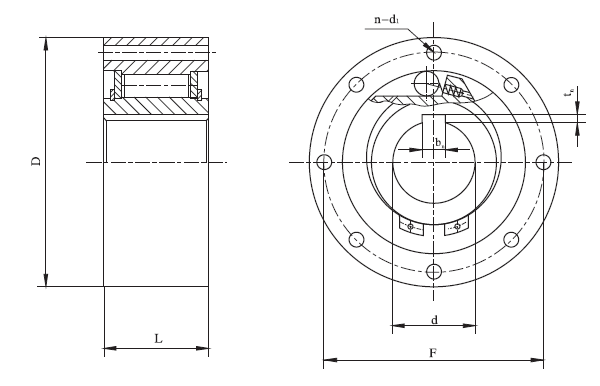 Freewheel Length 30mm Inner Diameter 15mm One Way Roller Clutch