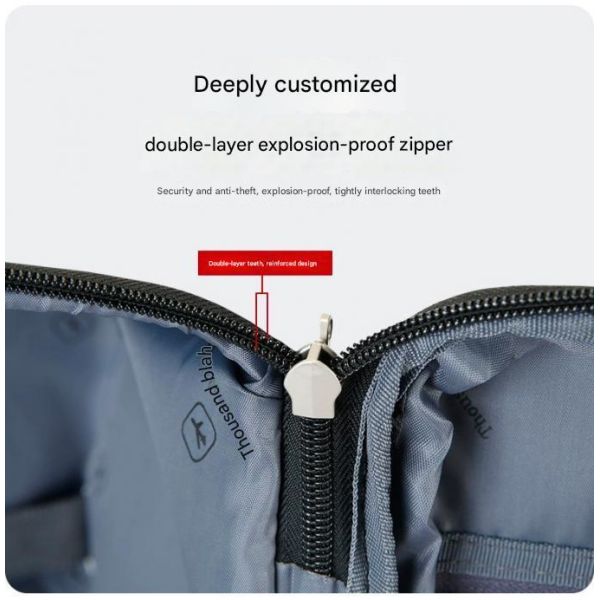 Waterproof and Scratch-Resistant Oxford Cloth Suitcase with Password Lock and Zipper Closure in Upgraded Colors